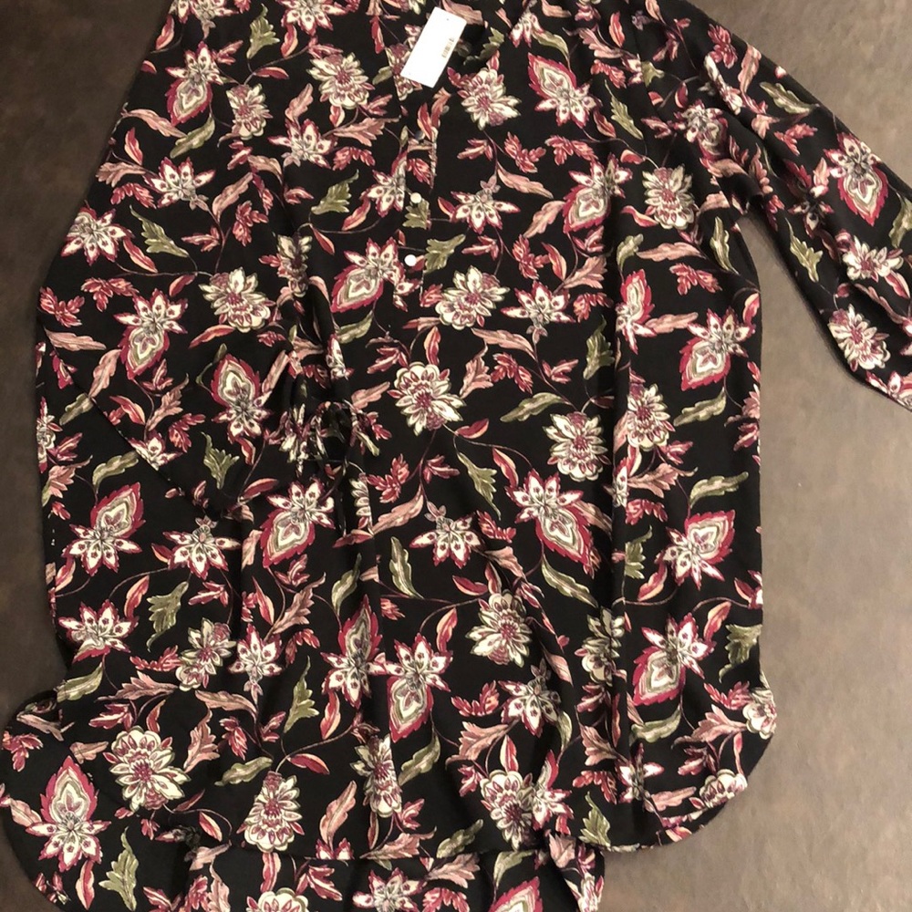 Floral tunic top